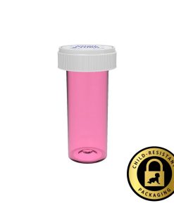 Pink Reversible Cap Vials 13 Dram