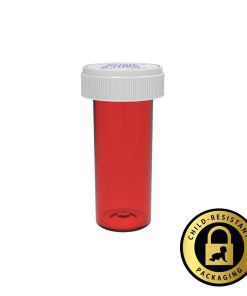 Red Reversible Cap Vials 13 Dram