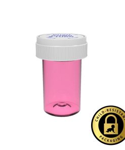 Pink Reversible Cap Vials 20 Dram