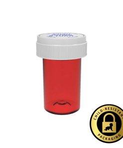 Red Reversible Cap Vials 20 Dram