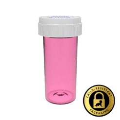 Pink Reversible Cap Vials 30 Dram