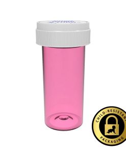 Pink Reversible Cap Vials 30 Dram
