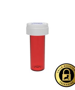 Red Reversible Cap Vials 8 Dram