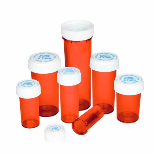 reversible cap vials all dram sizes red 1