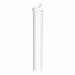 Opaque White Child-Resistant Pre-Roll Tubes 116mm
