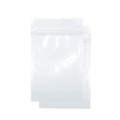 White Mylar Smell Proof Bags 1/4 Ounce