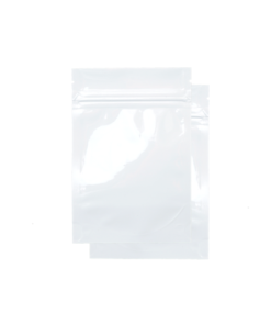 White Mylar Smell Proof Bags 1 Gram