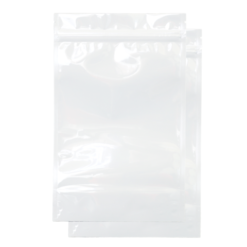 White Mylar Smell Proof Bags 1 Ounce