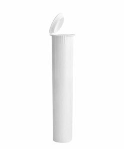 Child-Resistant White Pre-Roll Tubes 90 mm