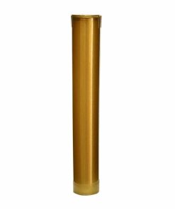Opaque Gold Child-Resistant Pre-Roll Tubes 116mm