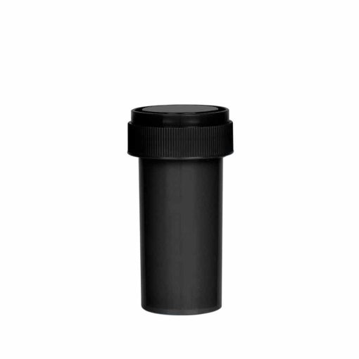 Opaque Black Reversible Cap Vials 13 Dram