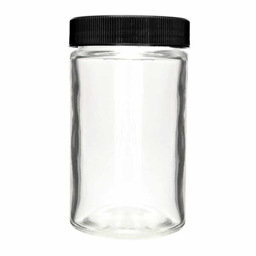 Glass Screw Cap Jars (Black Cap) 10oz