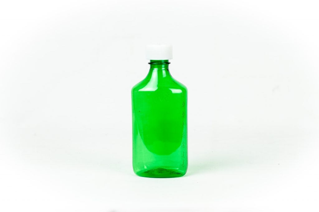 Buy 12 oz Green Graduated Oval RX Bottles with ChildResistant Caps