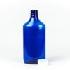 16 oz Blue Graduated Oval RX Bottles with Child-Resistant Caps