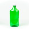 Green Graduated Oval RX Bottles with Child-Resistant Caps 16 oz