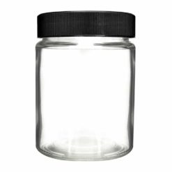Glass Screw Cap Jars (Black Cap) 18oz