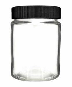 Glass Screw Cap Jars (Black Cap) 18oz