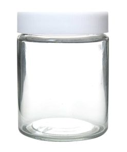 Glass Screw Cap Jars (White Cap) 18oz