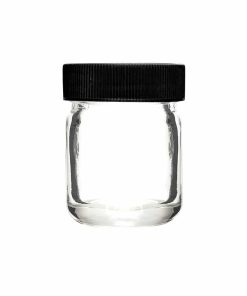 Glass Screw Cap Jars (Black Cap) 01oz