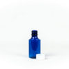 2oz Blue Graduated Oval RX Bottles with Child-Resistant Caps