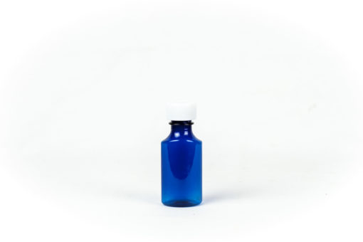 Blue Graduated Oval RX Bottles with Child-Resistant Caps 2 oz