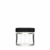 Glass Screw Cap Jars (Black Cap) 02oz