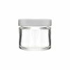 Glass Screw Cap Jars (White Cap) 02oz