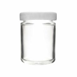 Glass Screw Cap Jars (White Cap) 04oz