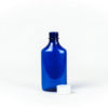 6oz Blue Graduated Oval RX Bottles with Child-Resistant Caps