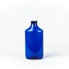 Blue Graduated Oval RX Bottles with Child-Resistant Caps 8 oz