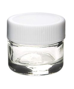 Glass Concentrate Container White Cap 5ML