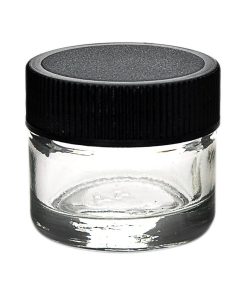 Glass Concentrate Container Black Cap 5ML