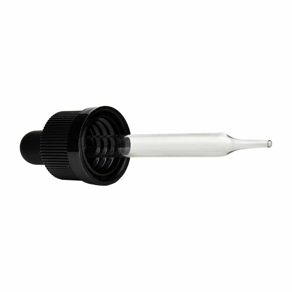 Glass Clear CR Dropper Bottles 10ml - 240 Bottles / Case 3 glass cr dropper cap 2 6 1 8