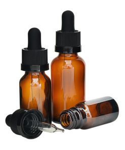 Glass Amber CR Dropper Bottles 15ml