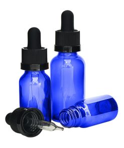 Glass Blue CR Dropper Bottles 30ml