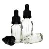 Glass Clear CR Dropper Bottles 10ml - 240 Bottles / Case 7 glass dropper clear 10ml 1 1 1 2