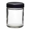 Glass Screw Cap Jars (Black Cap) 04oz