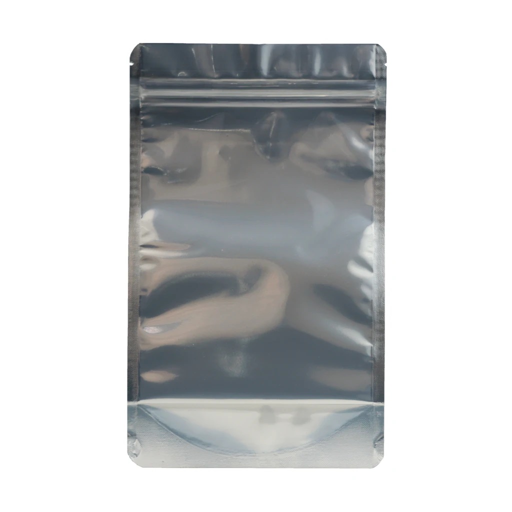 Black and Clear Mylar Smell Proof Bags 1/2 Ounce - 1000 Bags 3 12 ounce barrier bag black clear 2