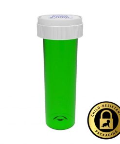 Green Reversible Vials with Dual Purpose Caps 60 Dram
