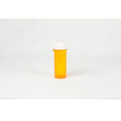 Amber Thumb Tab Vials w/ Reversible Caps 13 Dram