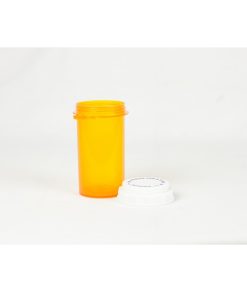 Amber Thumb Tab Vials w/ Reversible Caps 40 Dram