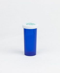 30 Dram Blue Thumb Tab Vials w/ Reversible Caps
