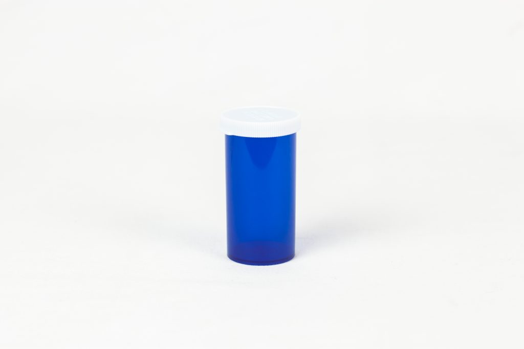 Blue Snap Cap Vials 16 Dram 300 Vials / Case