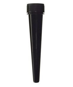 Child Resistant Opaque Black Conical Tube 102 mm
