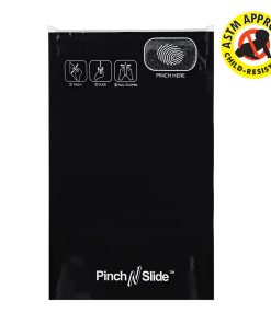 Black ASTM Child Resistant Pinch N Slide Exit Bags 1/2 Ounce