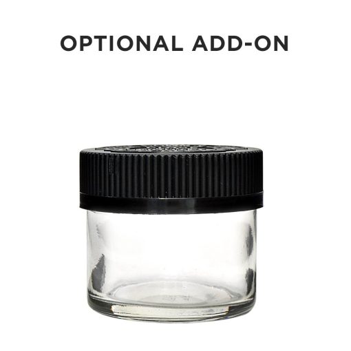 mega caps glass jar black 1 3 3