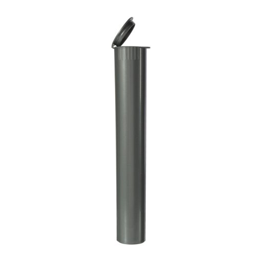 Child-Resistant Opaque Silver Pre-Roll Tubes 116 mm