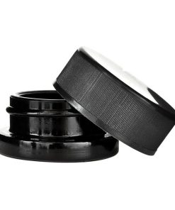 Black Child Resistant Glass Concentrate Container 9 ML