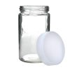 Glass Screw Cap Jars (White Cap) 10oz