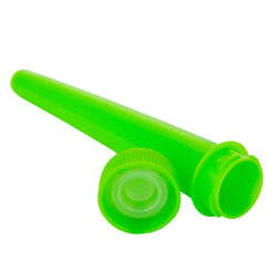 Child Resistant Opaque Lime Conical Tube 102 mm